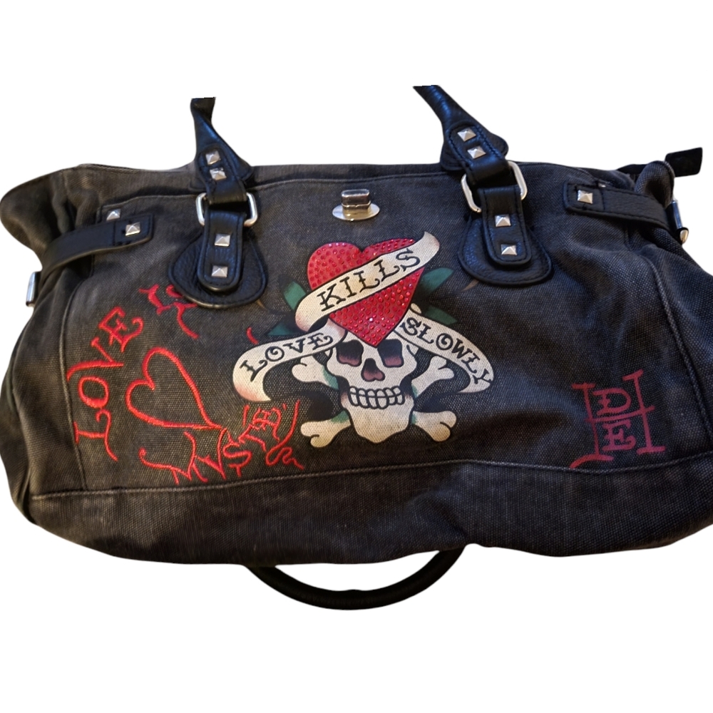 Ed Hardy ed hardy purse love kills slowly  Vintage y2k